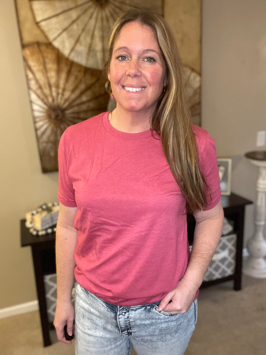 Heather sales pink shirt