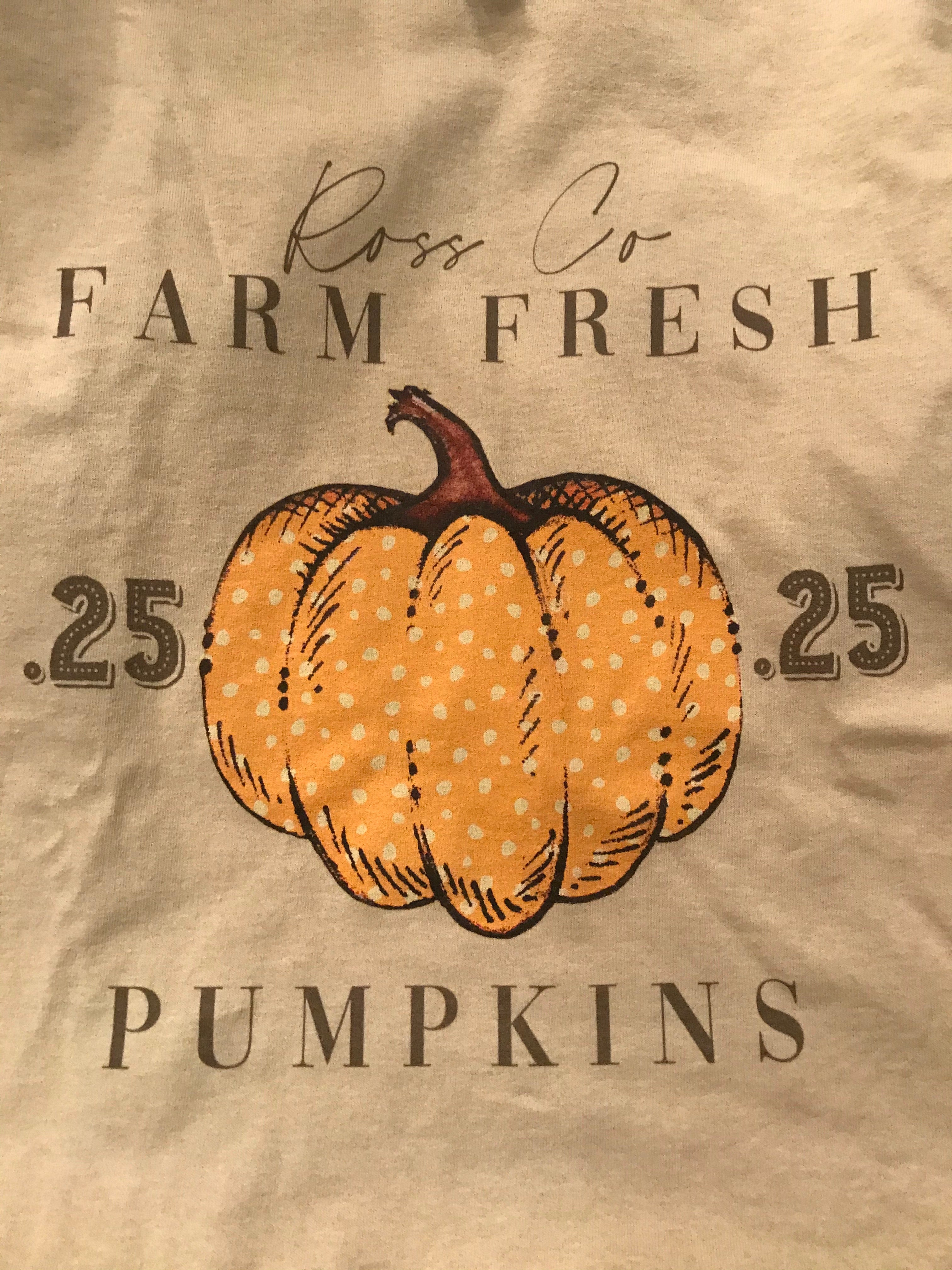 Ross Co Farm Fresh Pumpkin T-shirt