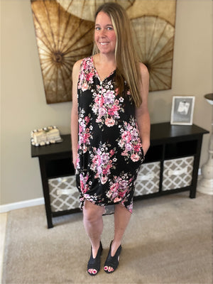 Black Floral Dress