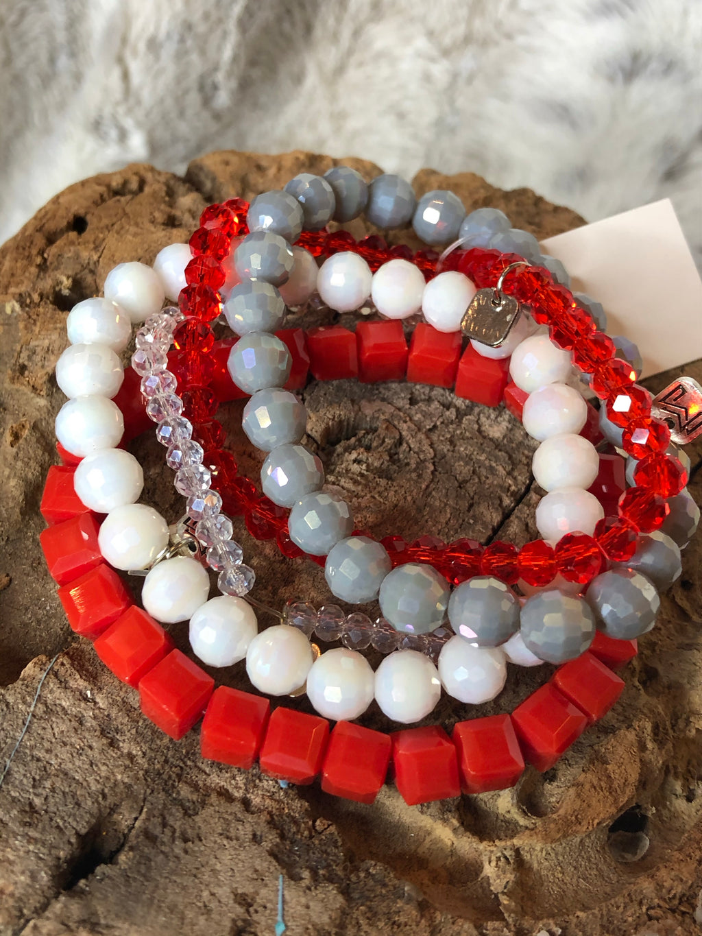 Spirit stack. Red, Grey, White and Clear