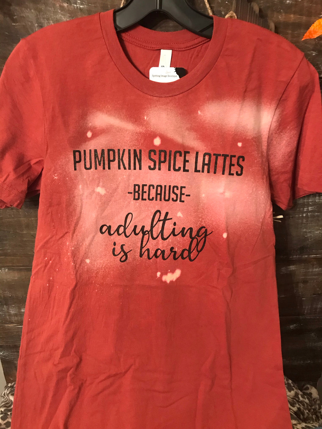 Pumpkin Spice Bleached Bella Canvas T-shirt