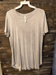 Heather grey tee