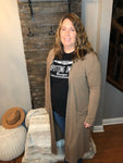 Taupe long duster