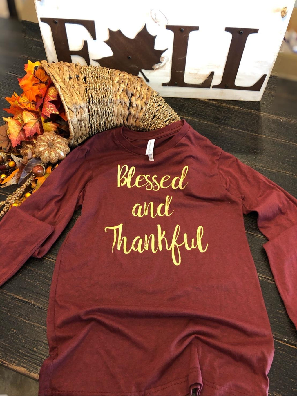Blessed and Thankful long sleeve