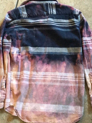 Youth Vintage Acid Washed Flannel-Large