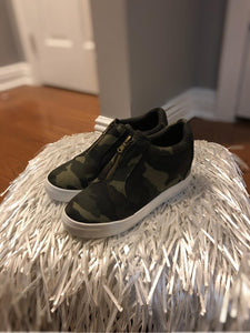 Camo wedge sneakers