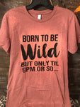 Born To Be Wild Bell Canvas Bleached T-shirt