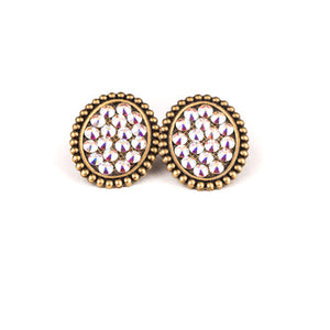 Pink Panache Mini Oval Post Earrings