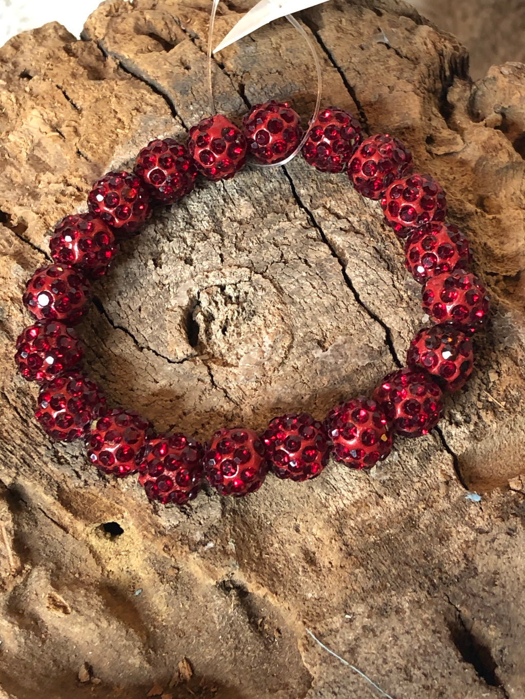 Garnet bling bracelet