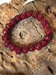 Garnet bling bracelet